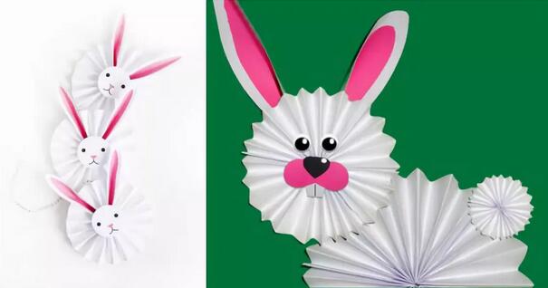 卡纸手工制作小兔子图片