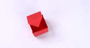 折戒指纸盒子的折法图解教程