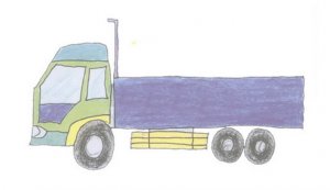 卡车简笔画简单步骤图片
