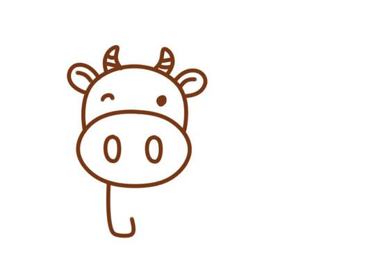 2021牛年牛的简笔画怎么画步骤图片
