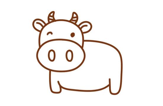 2021牛年牛的简笔画怎么画步骤图片