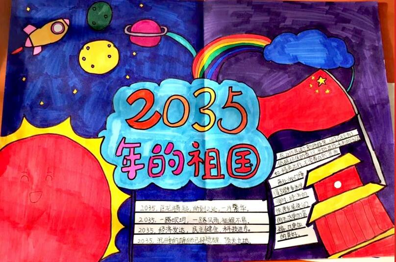 未来2035年的祖国手抄报图片大全