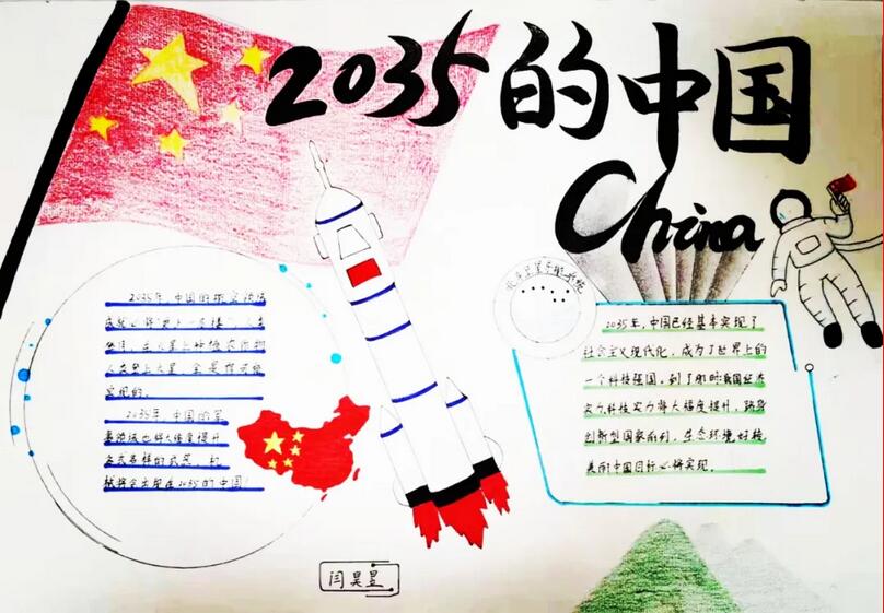 未来2035年的祖国手抄报图片大全