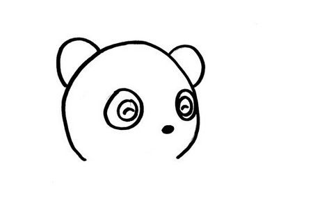 大熊猫简笔画怎么画步骤图片