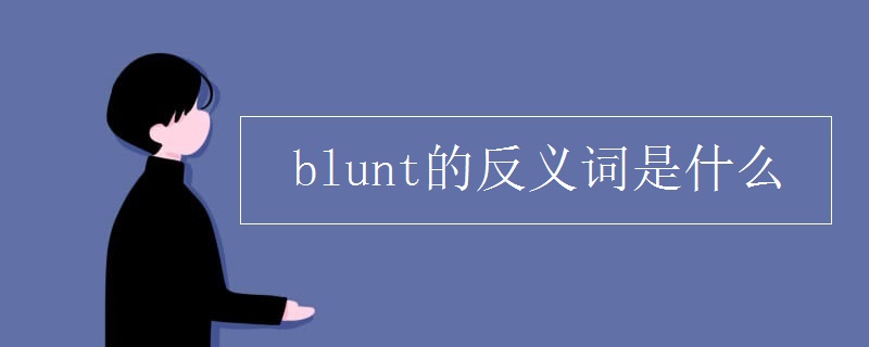 blunt的反义词是什么