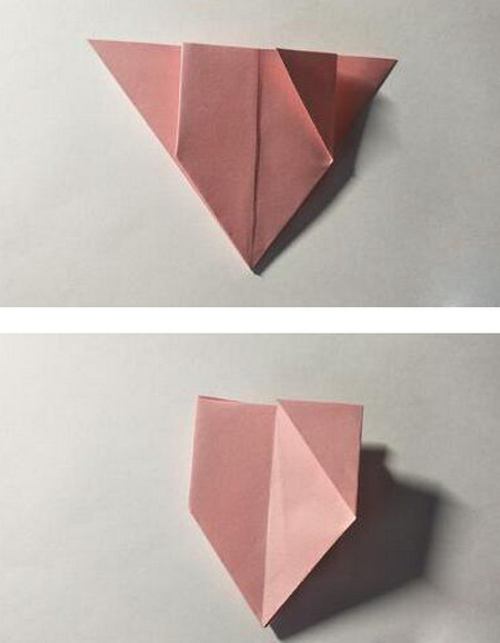 五角星花朵折纸怎么折教程图解