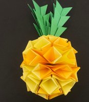 菠萝手工折纸方法图解