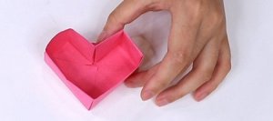 折纸盒子心形的折法图解