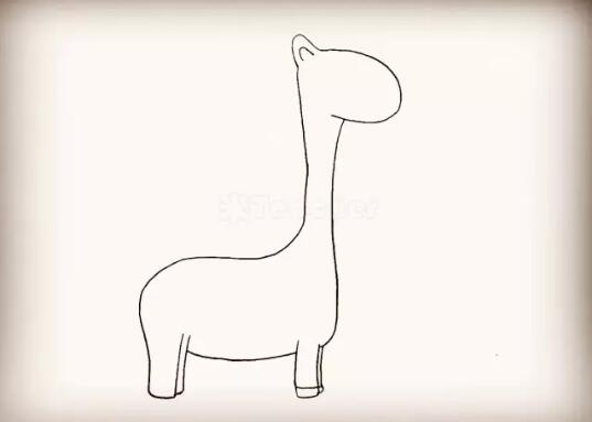 长颈鹿简笔画怎么画步骤图片