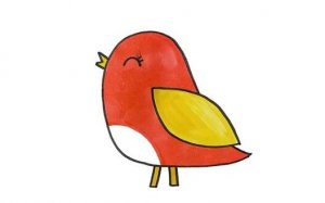 幼儿园小鸟简笔画怎么画简单