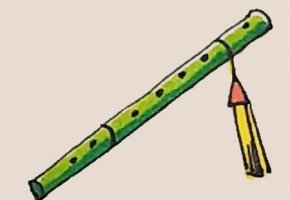 乐器笛子简笔画教程图片