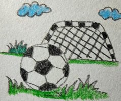 足球简笔画教程图片