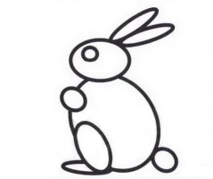 幼儿画兔子简笔画步骤简单