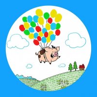 创意少儿美术课程分享《会飞的猪》