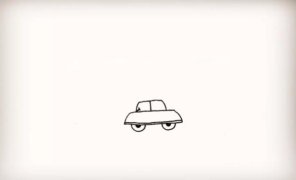 奔跑的小汽车简笔画