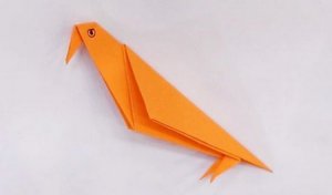 小鸟手工折纸步骤图解