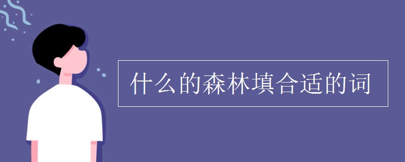 什么的森林填合适的词