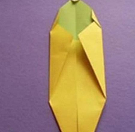手工折纸香蕉的步骤图解