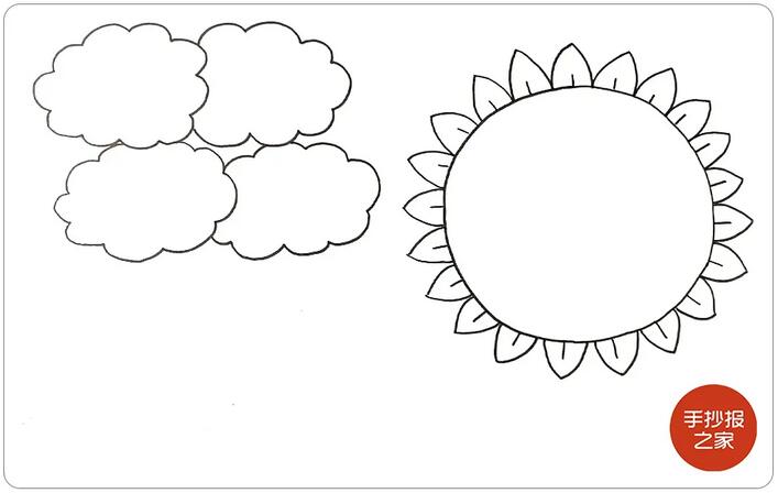 夏日通用手抄报步骤图片