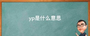 yp是什么意思?