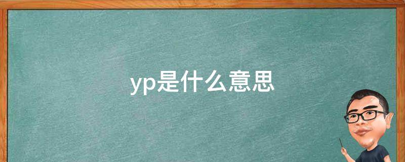 yp是什么意思?