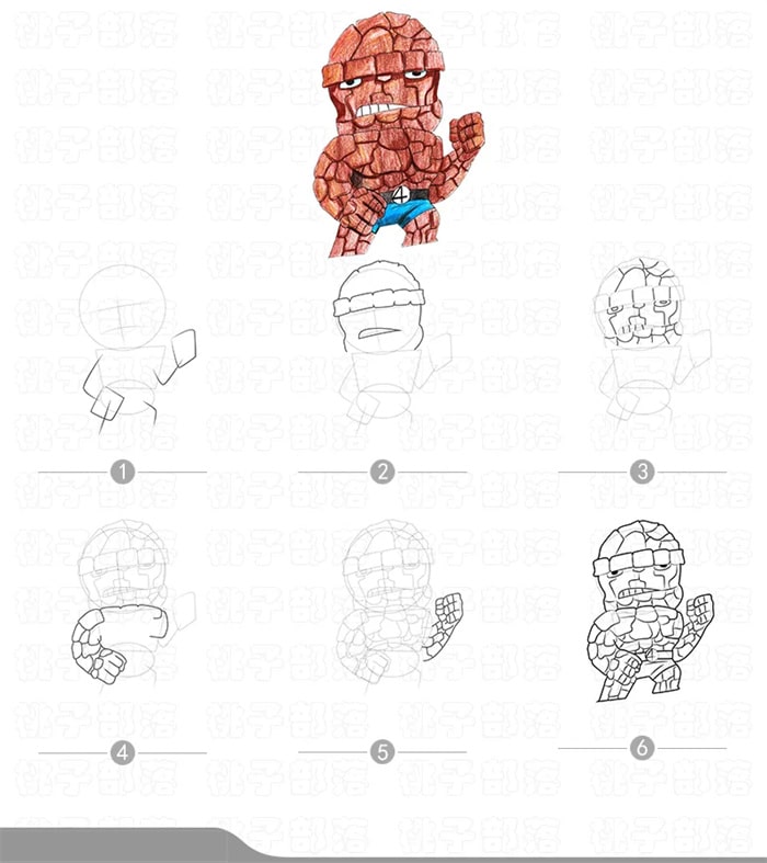 复仇者联盟卡通人物简笔画