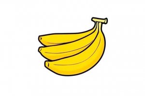香蕉简笔画步骤图片