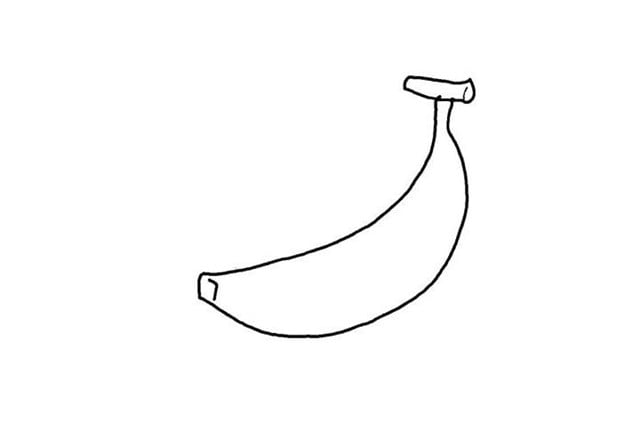 香蕉简笔画步骤图片