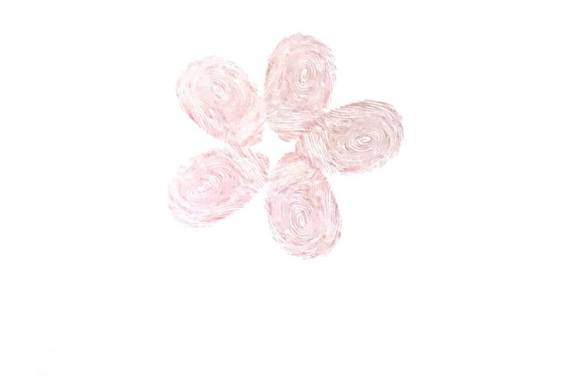 简单又好玩的樱花手指画画法