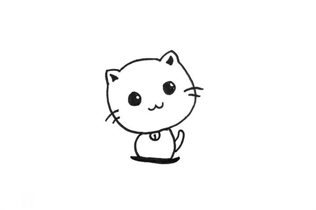 小猫咪简笔画怎么画简单可爱