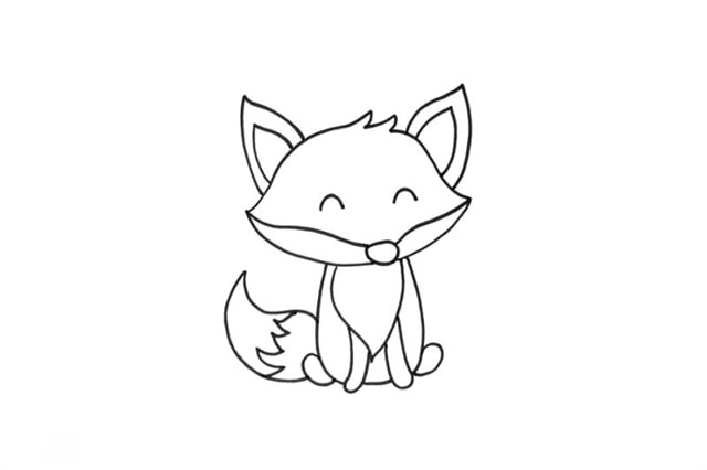 可爱的小狐狸简笔画怎么画