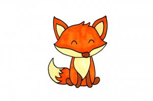可爱的小狐狸简笔画怎么画