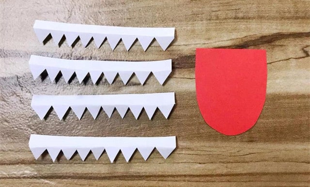 卡纸手工制作 大嘴鲨鱼