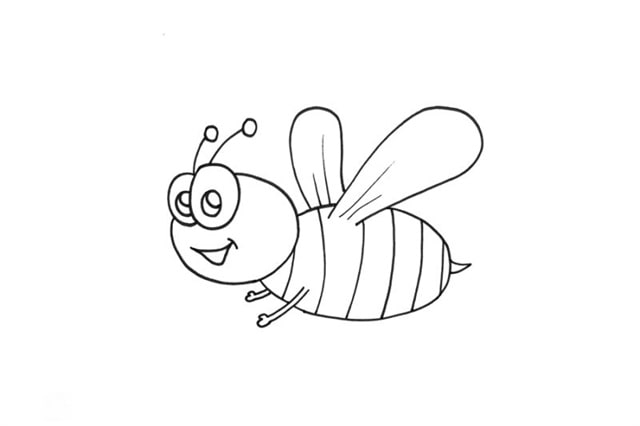 勤劳的小蜜蜂简笔画怎么画