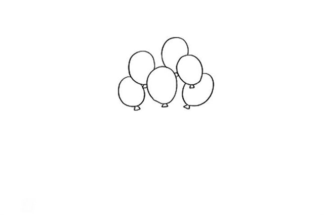 气球简笔画怎么画图片漂亮简单