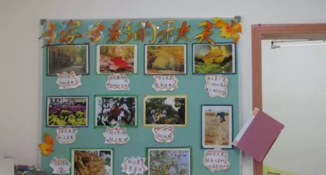 幼儿园秋天主题墙和墙饰图片