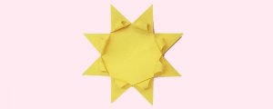 幼儿园手工折纸太阳花