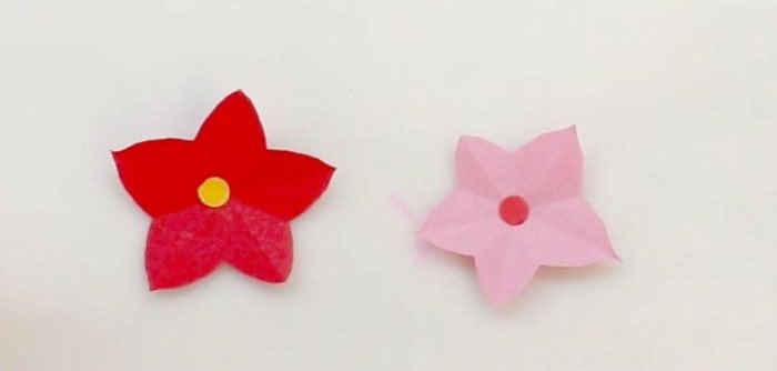 幼儿园手工折纸花的折法简单