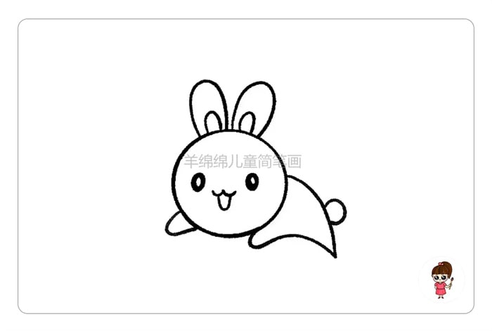 中秋节，学画玉兔和月亮简笔画