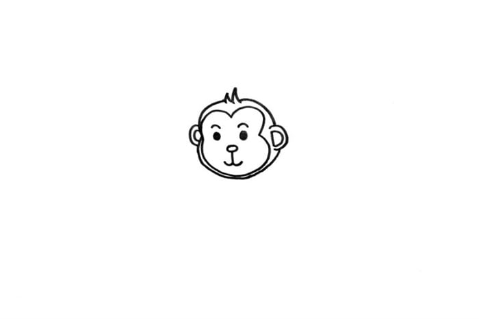 小猴子下山简笔画怎么画