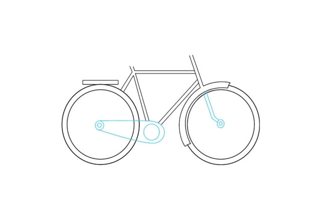 自行车简笔画怎么画图片教程