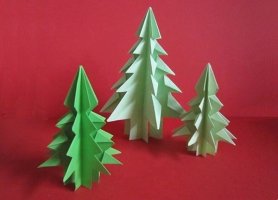 圣诞树折纸步骤图解