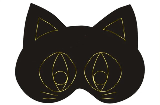 万圣节黑猫面具制作方法