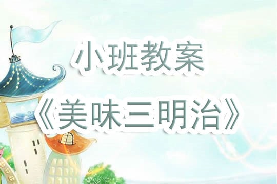 幼儿园小班教案《美味三明治》含反思