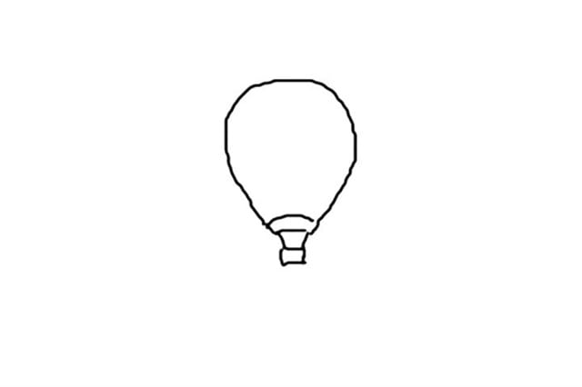 热气球简笔画怎么画简单图片