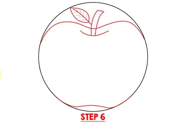 苹果简笔画简单画法