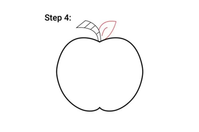 苹果简笔画简单画法