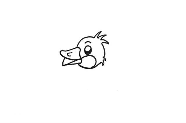 开心游泳的小鸭子简笔画怎么画