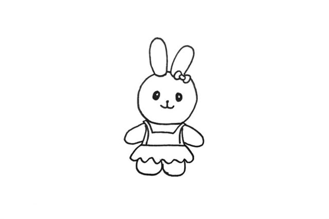幼儿园小兔子简笔画怎么画图片