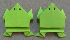 纸青蛙的折法图解